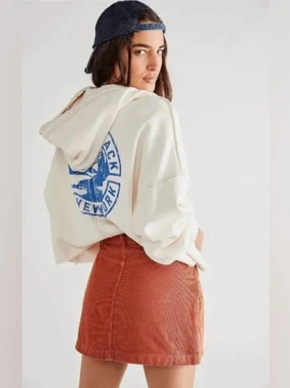NWOT Free People Ray Corduroy Mini Skirt